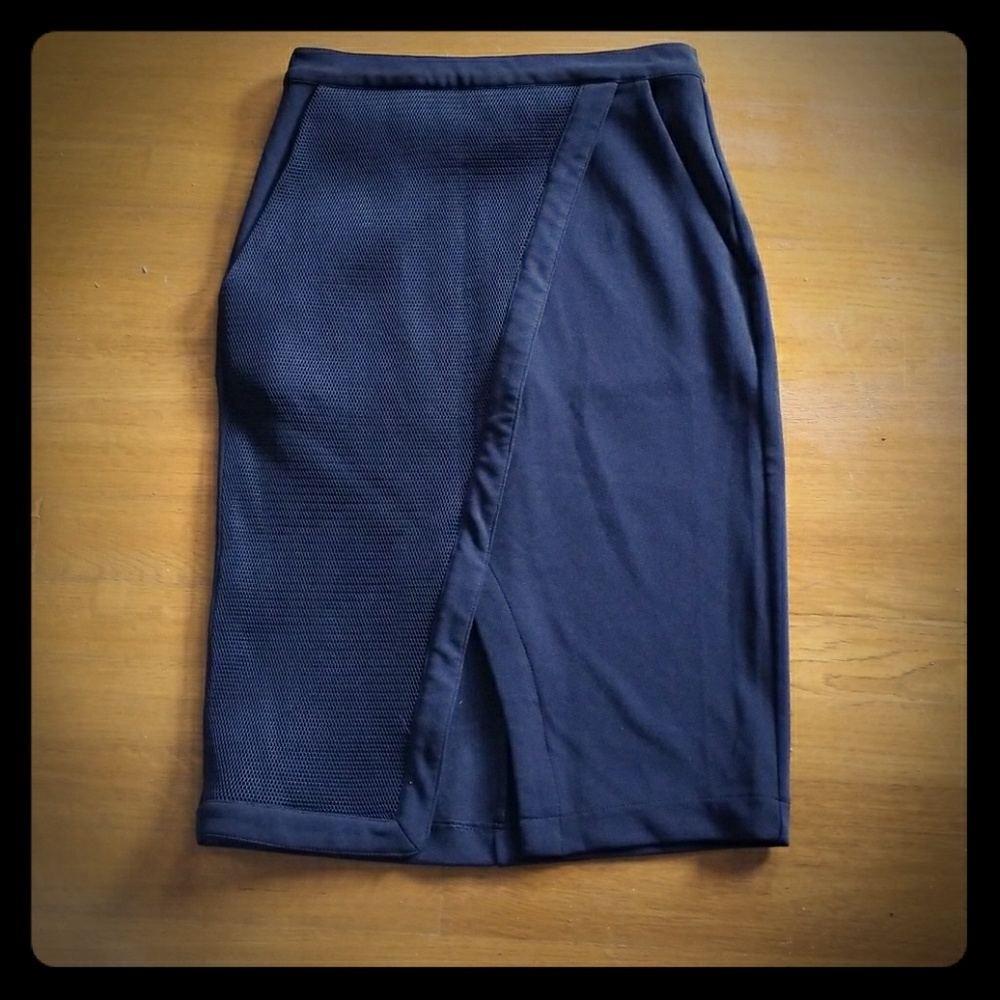 Black pencil skirt